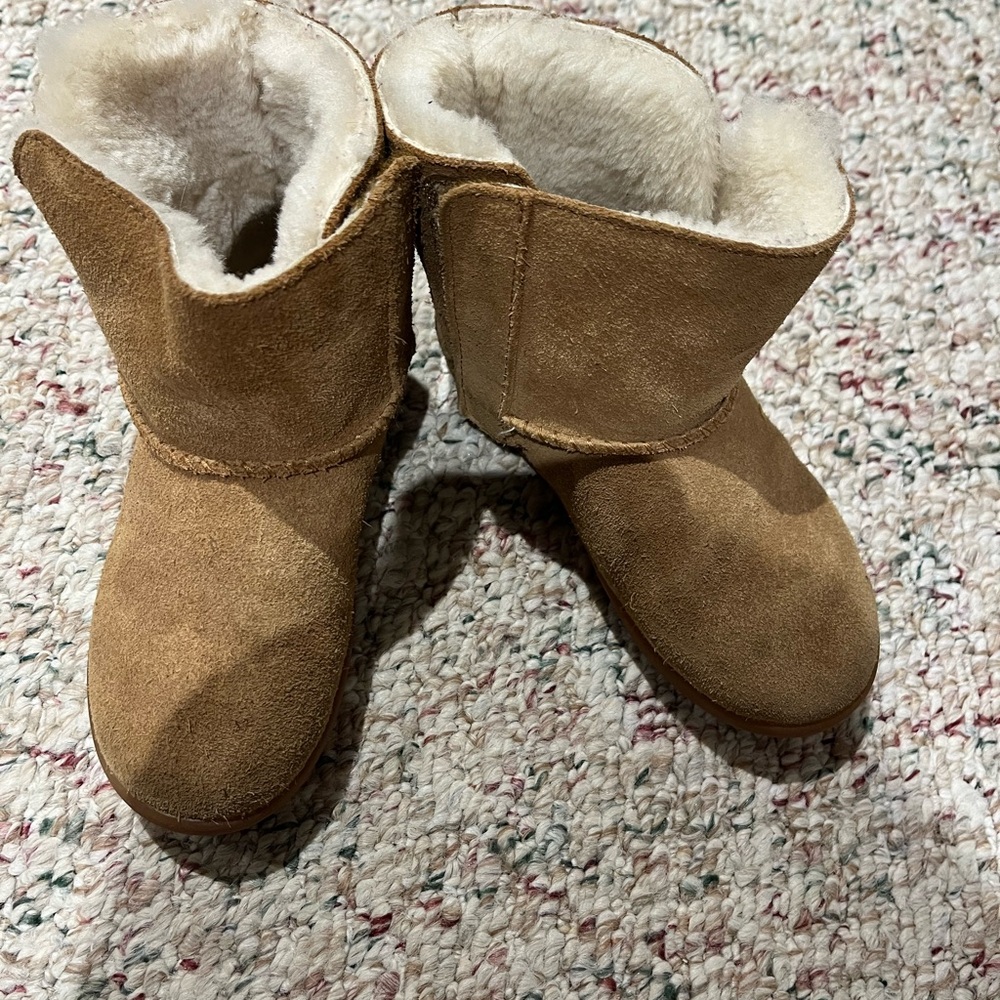 UGG Tan Kids Boots with Cream Lining